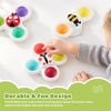 LiKee Strong Suction Cup Fidget Rotating Sensory Bath Toys for Baby Toddler(Insect)