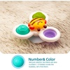 LiKee Strong Suction Cup Fidget Rotating Sensory Bath Toys for Baby Toddler(Sun)