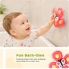 LiKee Strong Suction Cup Fidget Rotating Sensory Bath Toys for Baby(Insect-1)