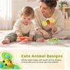 LiKee Strong Suction Cup Fidget Rotating Sensory Bath Toys for Baby(Sun)