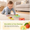 LiKee Strong Suction Cup Fidget Rotating Sensory Bath Toys for Baby(Sun)