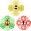 LiKee Strong Suction Cup Fidget Rotating Sensory Bath Toys for Baby(Insect-1)