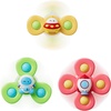 LiKee Strong Suction Cup Fidget Rotating Sensory Bath Toys for Baby(Space)