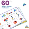 LiKee Wooden Shape Puzzle, 36 Blocks Montessori Toy for Kids 3+ (72, 60 Cards)(1 booklet)