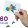 LiKee Wooden Shape Puzzle, 36 Blocks Montessori Toy for Kids 3+ (72, 60 Cards)(60 cards)